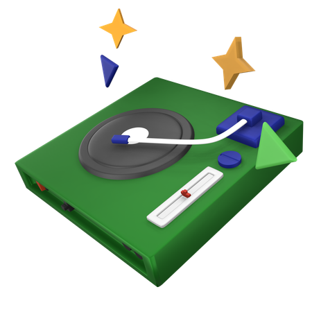 Vinyl Music Player Box  3D Icon