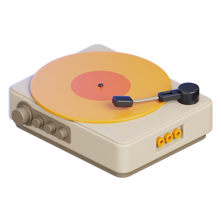 Vinyl-Spieler  3D Icon