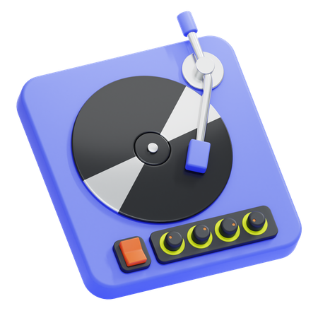 Vinyl Player  3D Icon