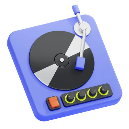 Vinyl Player  3D Icon