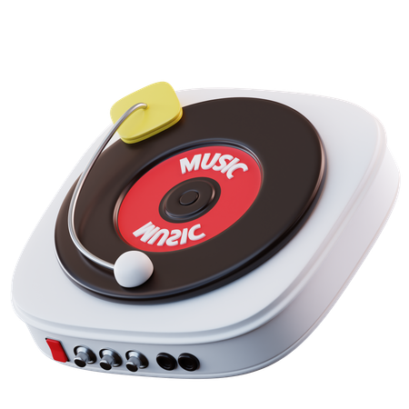 Vinyl Player  3D Icon