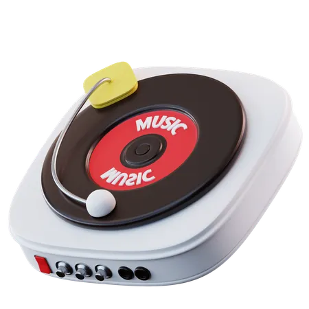 Vinyl Player  3D Icon