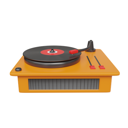 Vinyl player  3D Icon