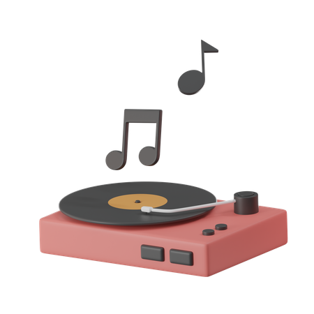 Vinyl Player  3D Icon