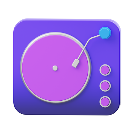 Vinyl Player  3D Icon