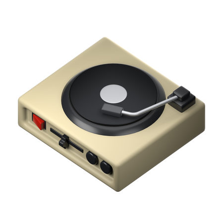 Vinyl Player  3D Icon