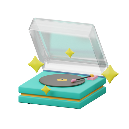 Vinyl Player  3D Icon