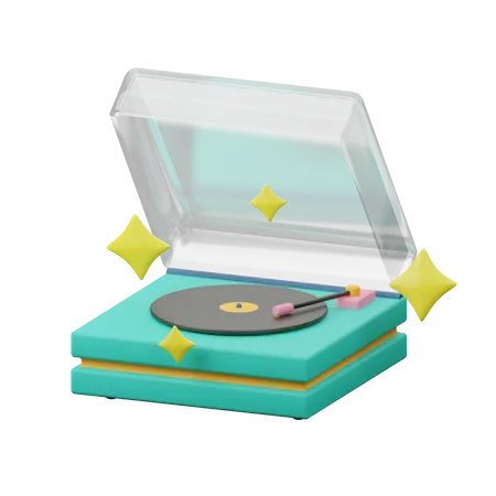 Vinyl Player  3D Icon