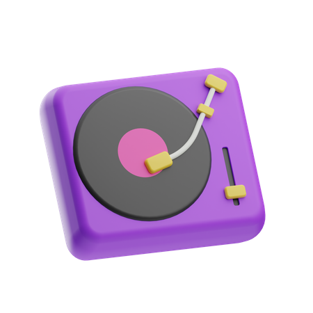 Vinyl Player  3D Icon