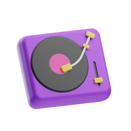 Vinyl Player  3D Icon