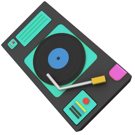 Vinyl Player  3D Icon