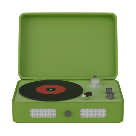 Vinyl player  3D Icon