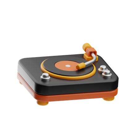 Vinyl Player  3D Icon