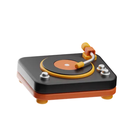 Vinyl Player  3D Icon