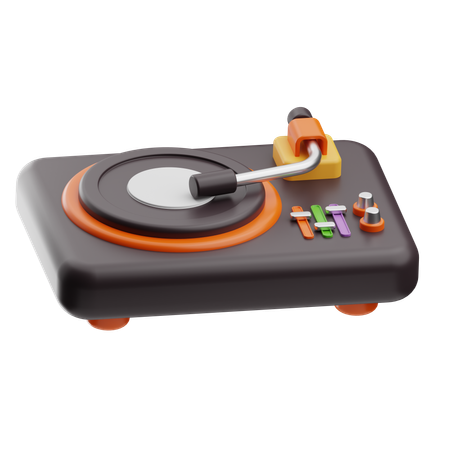 Vinyl Player  3D Icon