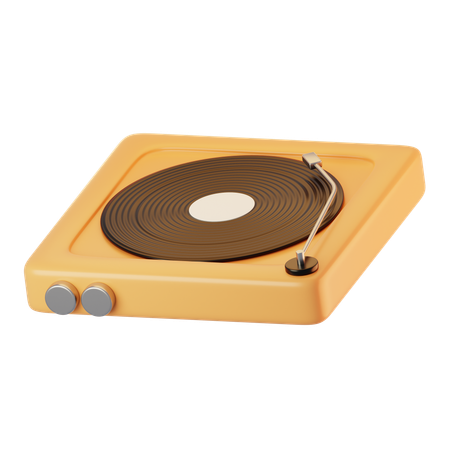 Vinyl Player  3D Icon