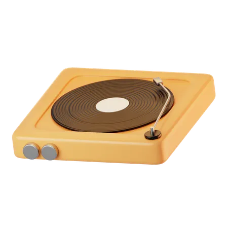 Vinyl Player  3D Icon