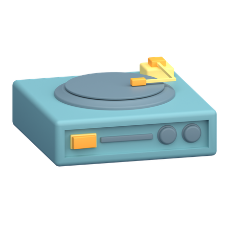 Vinyl Player  3D Icon