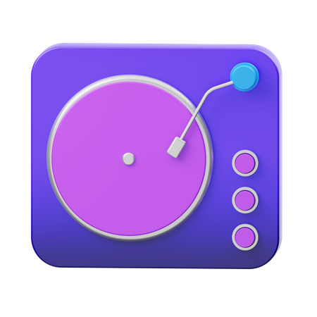 Vinyl Player  3D Icon