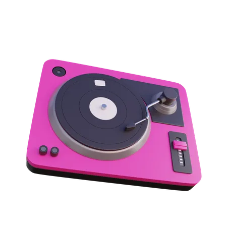 Vinyl Player Record  3D Icon