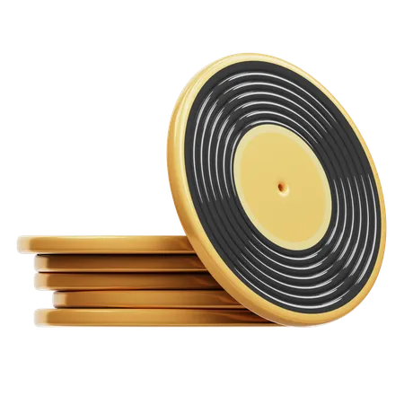 Vinyl Record  3D Icon