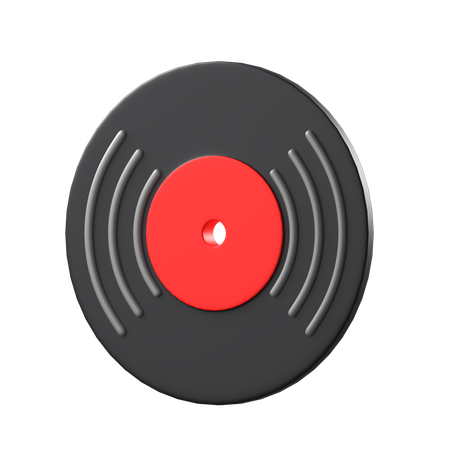 Vinyl Record  3D Icon