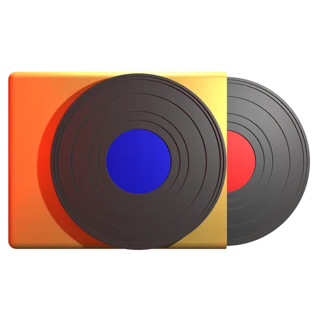 Vinyl Record  3D Icon