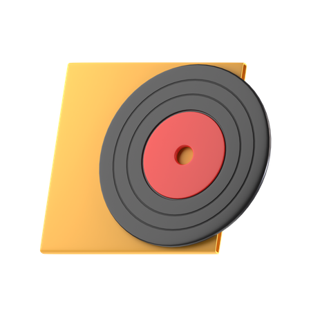 Vinyl Record  3D Icon