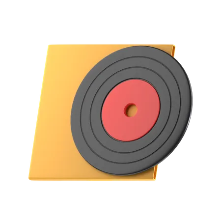 Vinyl Record  3D Icon