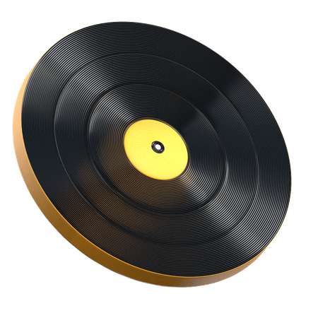 Vinyl Record  3D Icon