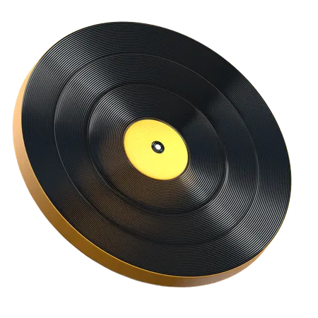 Vinyl Record  3D Icon