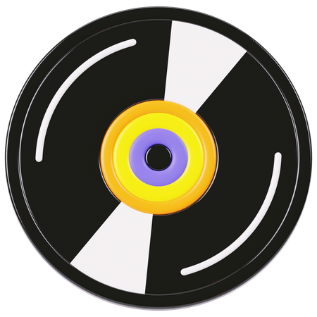 Vinyl Record  3D Icon