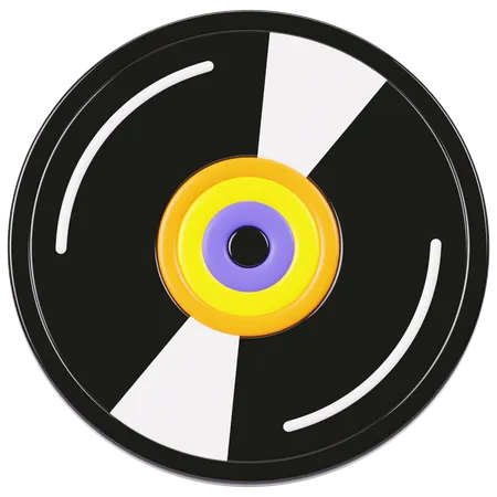 Vinyl Record  3D Icon
