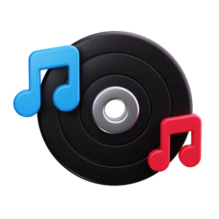 Vinyl Record  3D Icon