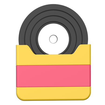 Vinyl record  3D Icon