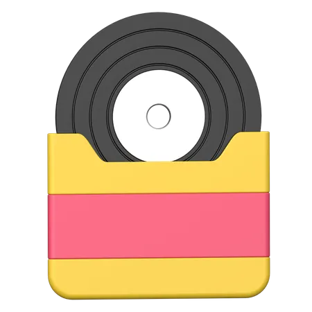 Vinyl record  3D Icon