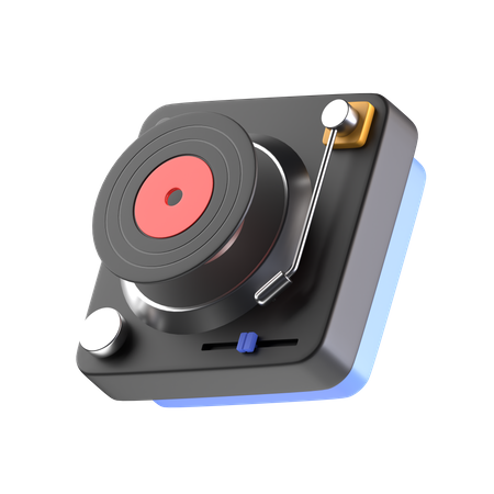 Vinyl Record Player  3D Icon