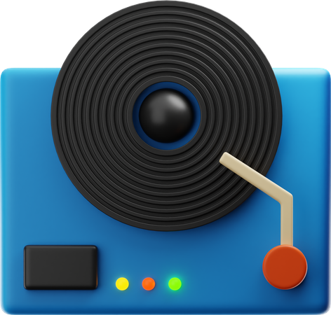 Vinyl-Schallplatte  3D Icon