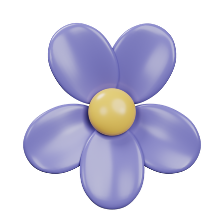 Violett  3D Icon