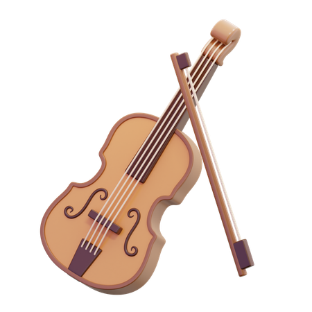 Violín  3D Icon