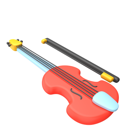 Violin  3D Illustration