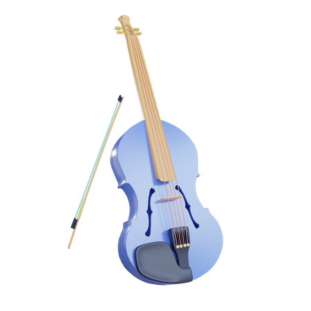 Violin  3D Illustration