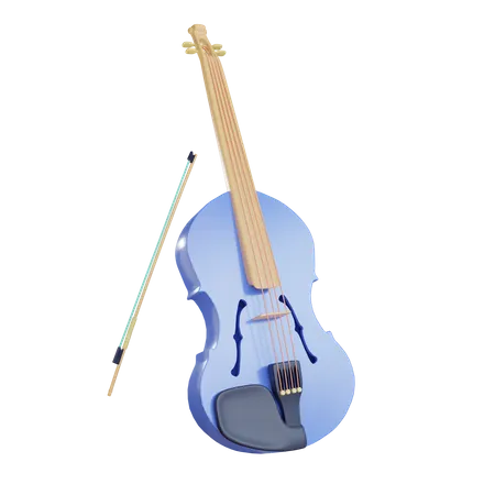 Violin  3D Illustration