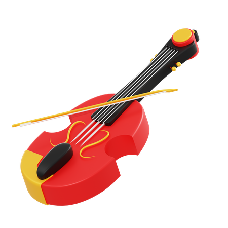 Violin  3D Illustration