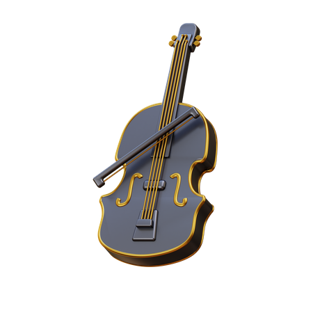 Violin  3D Illustration