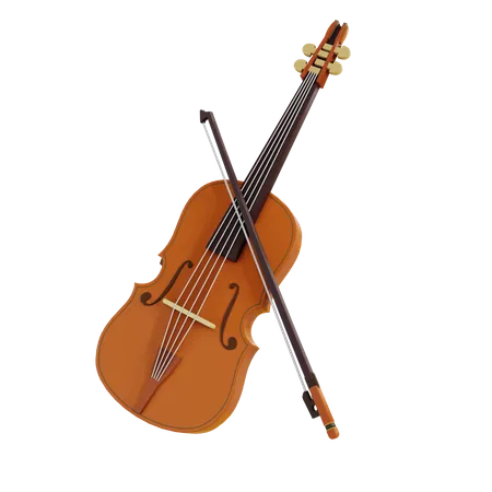Violin  3D Illustration