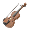 3d violin emoji