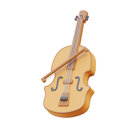 Violin 3D Illustration