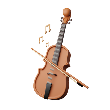 Violino  3D Icon