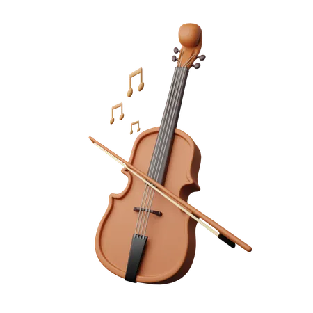 Violino  3D Icon